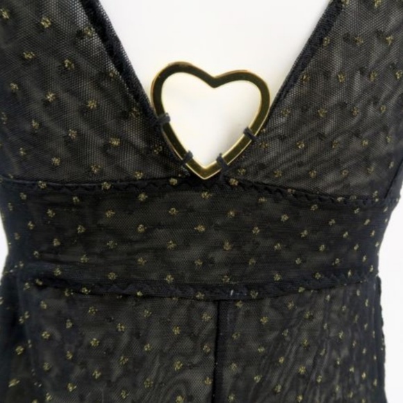 Free People Breaking Hearts Black Lace Bodysuit M - Picture 4 of 8